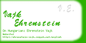 vajk ehrenstein business card